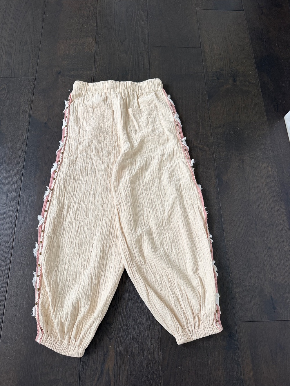 POL Cream Boho Patchwork Jogger Pants - Picture 6 of 6